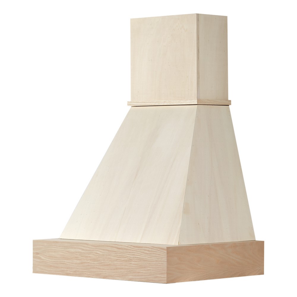 - Cappa classica GRACE 60 legno Frassino tutta grezza, motore Faber 300 mc/h